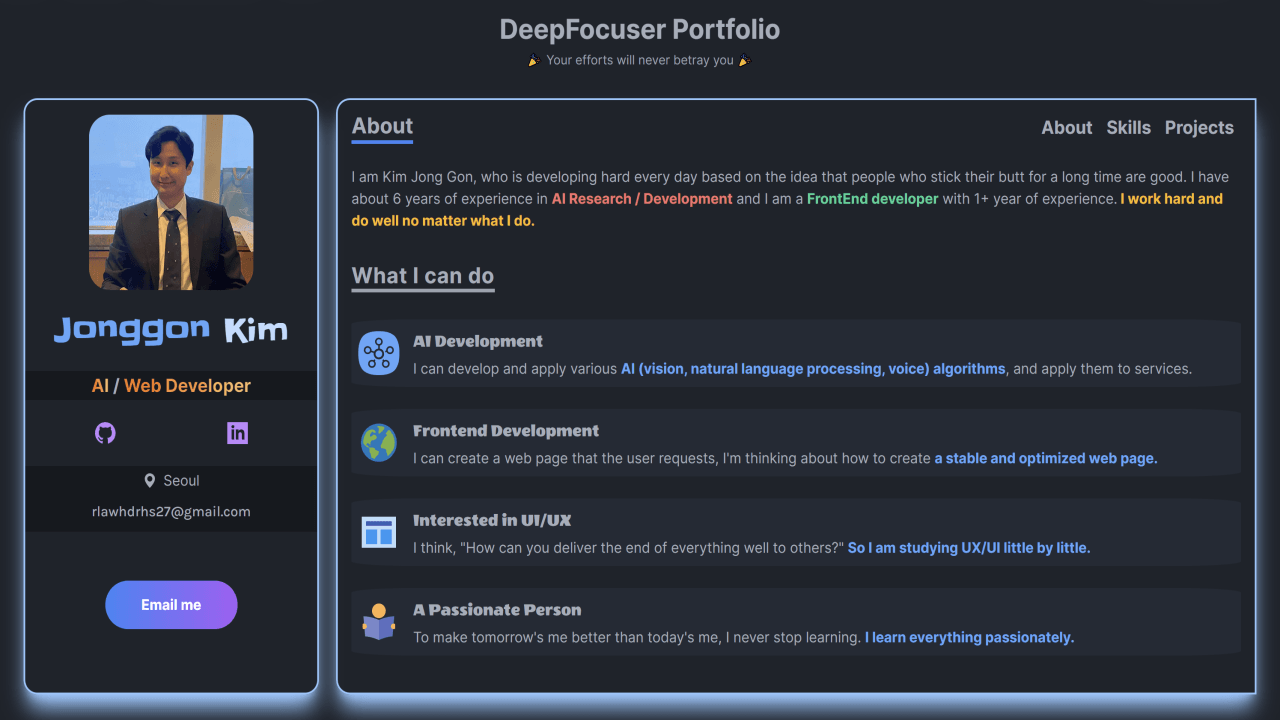 Deepfocused's Next.js Portfolio